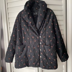 Madewell Dumont Amie Floral Quilted Corduroy Jacket